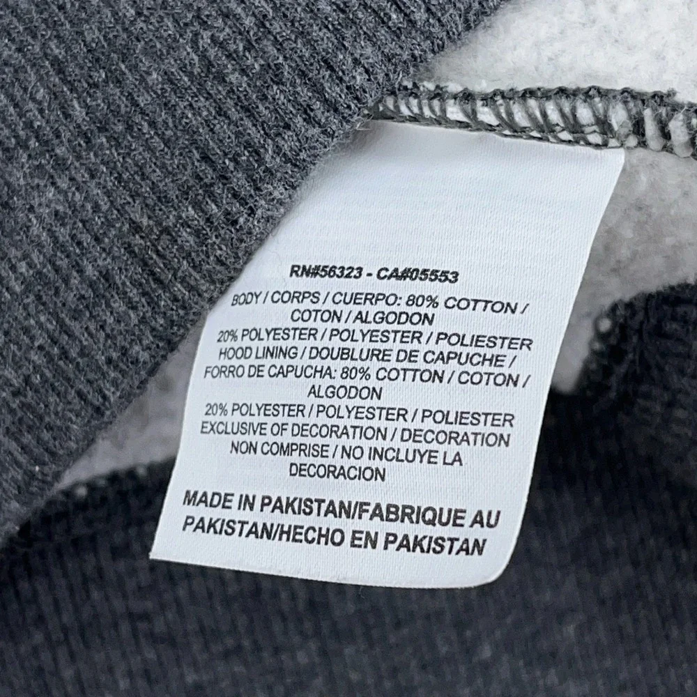 Nike Hoodie Men‎ XXL Gray Sweatshirt Sweater Mini Swoosh Heather Y2K Retro Adult